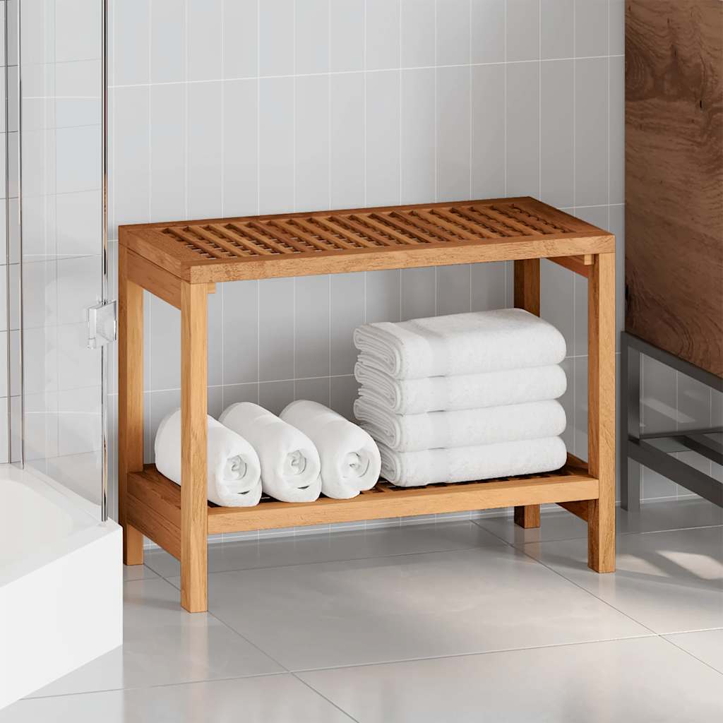 Bathroom Side Table 60x30x45 cm Solid Wood Teak