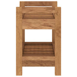 Bathroom Side Table 45x30x45 cm Solid Wood Teak - Top-Down View