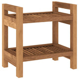 Bathroom Side Table 45x30x45 cm Solid Wood Teak - 45-Degree Angle