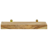 Wall Shelves 2 pcs 40x15x4 cm Solid Wood Teak - Side View