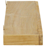 Wall Shelves 2 pcs 90x15x4 cm Solid Wood Teak - Top-Down View