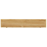 Wall Shelves 2 pcs 90x15x4 cm Solid Wood Teak - Rear View