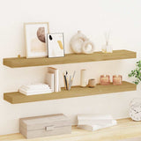 Wall Shelves 2 pcs 90x15x4 cm Solid Wood Teak