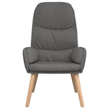 Relaxing Chair Light Grey Fabric - Side View