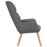 Relaxing Chair Light Grey Fabric - Top-Down View