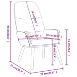 Relaxing Chair Light Grey Fabric - Low Angle