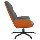 Relaxing Chair Light Grey Fabric - Top-Down View