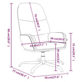 Relaxing Chair Light Grey Fabric - Extra Image