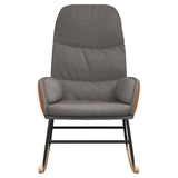 Rocking Chair Light Grey Fabric - Side View