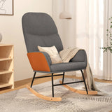 Rocking Chair Light Grey Fabric