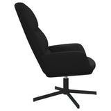Relaxing Chair Black Faux Leather