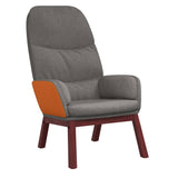 Relaxing Chair Light Grey Fabric - Front View