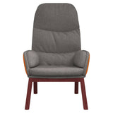 Relaxing Chair Light Grey Fabric - Side View