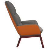 Relaxing Chair Light Grey Fabric - Top-Down View