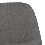 Relaxing Chair Light Grey Fabric - Rear View