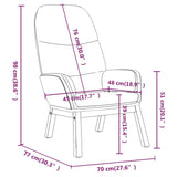 Relaxing Chair Light Grey Fabric - Extra Image