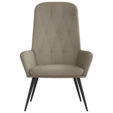 Relaxing Chair Light Grey Velvet - Side View