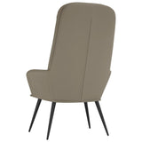 Relaxing Chair Light Grey Velvet - 45-Degree Angle