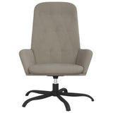 Relaxing Chair Light Grey Velvet - Side View