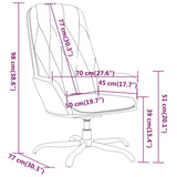 Relaxing Chair Light Grey Velvet - Low Angle