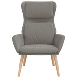 Relaxing Chair Light Grey Velvet - Side View