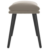Footstool Light Grey 45x29.5x35 cm Velvet
