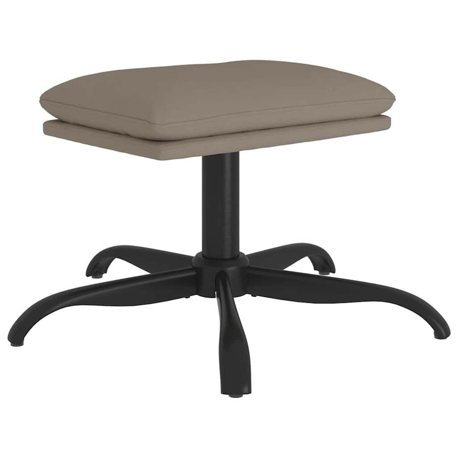 Footstool Light Grey 60x60x36 cm Velvet
