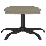 Footstool Light Grey 60x60x36 cm Velvet