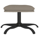 Footstool Light Grey 60x60x36 cm Velvet - Side View