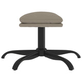 Footstool Light Grey 60x60x36 cm Velvet - Top-Down View