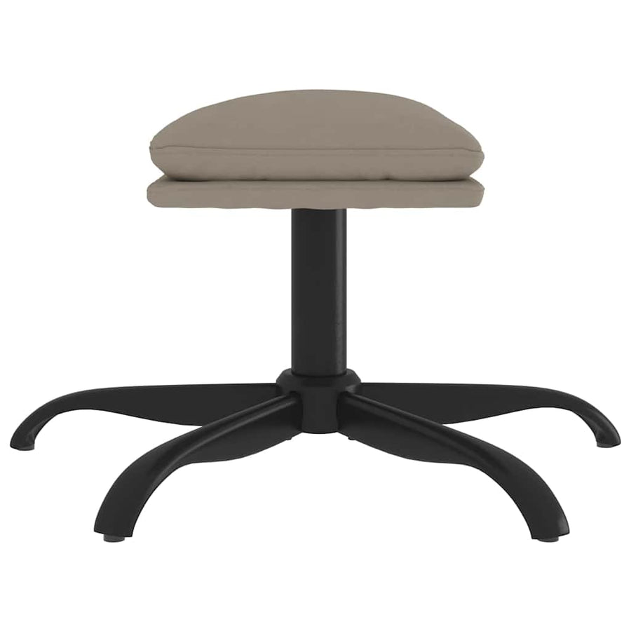Footstool Light Grey 60x60x36 cm Velvet