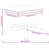 Footstool Light Grey 60x60x36 cm Velvet