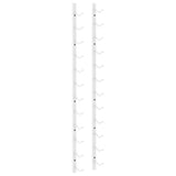 Wall Mounted Wine Rack for 12 Bottles White Iron