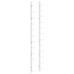 Wall Mounted Wine Rack for 12 Bottles White Iron