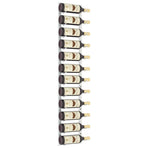 Wall Mounted Wine Rack for 12 Bottles White Iron