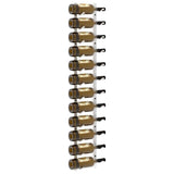Wall Mounted Wine Rack for 12 Bottles White Iron