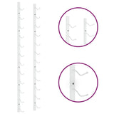 Wall Mounted Wine Rack for 12 Bottles White Iron - Top-Down View