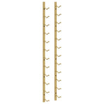 Wall Mounted Wine Rack for 12 Bottles Gold Iron
