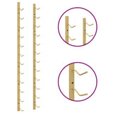 Wall Mounted Wine Rack for 12 Bottles Gold Iron - Top-Down View