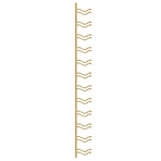 Wall Mounted Wine Rack for 12 Bottles Gold Iron