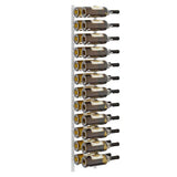 Wall Mounted Wine Rack for 24 Bottles 2 pcs White Iron