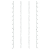 Wall Mounted Wine Rack for 24 Bottles 2 pcs White Iron - Top-Down View