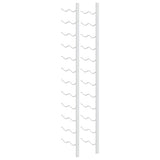 Wall Mounted Wine Rack for 24 Bottles 2 pcs White Iron