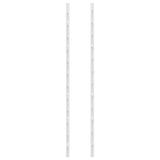 Wall Mounted Wine Rack for 24 Bottles 2 pcs White Iron