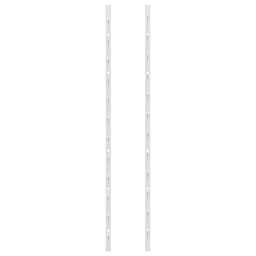 Wall Mounted Wine Rack for 24 Bottles 2 pcs White Iron