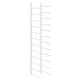 Wall Mounted Wine Rack for 36 Bottles 2 pcs White Iron