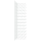 Wall Mounted Wine Rack for 36 Bottles 2 pcs White Iron - 45-Degree Angle