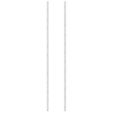 Wall Mounted Wine Rack for 36 Bottles 2 pcs White Iron