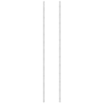 Wall Mounted Wine Rack for 36 Bottles 2 pcs White Iron