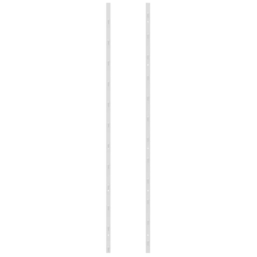 Wall Mounted Wine Rack for 36 Bottles 2 pcs White Iron